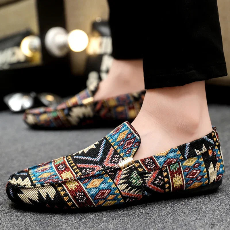 Zapatos informales de verano para hombre, mocasines transpirables para hombre, zapatos perezosos, zapatillas cómodas para caminar, zapatos planos antideslizantes para conducir