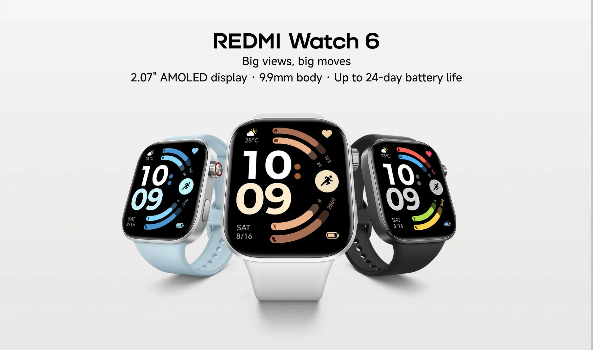 Redmi Watch 6 Smartwatch AMOLED 150 Modos