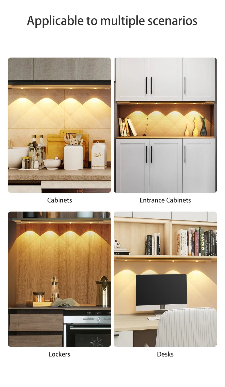 PZSUNLY Luz LED con Sensor para Armario de Cocina