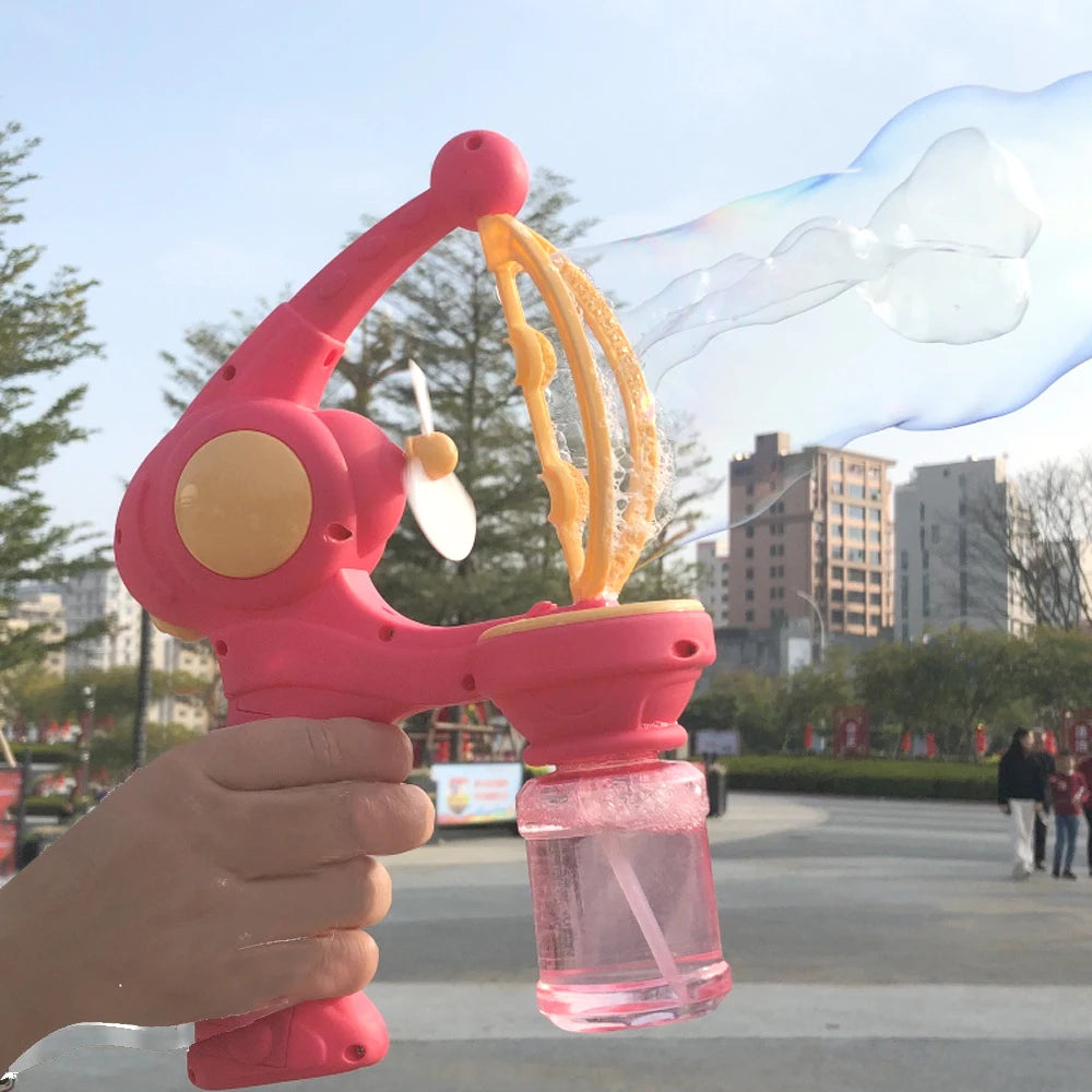 Pistola de Burbujas Eléctrica para Niños - Juego al Aire Libre
