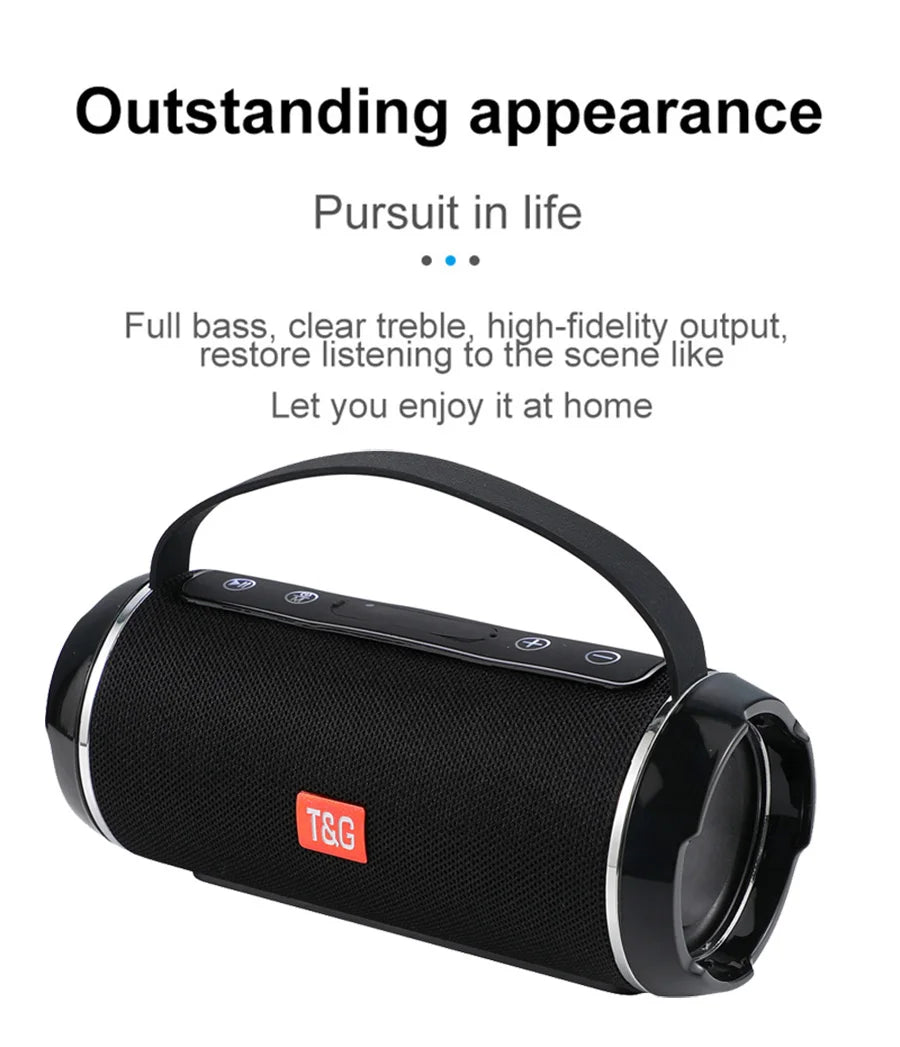 Subwoofer Caixa De Som Altavoz Bluetooth caja De sonido portátil música inalámbrico Woofer bajo ordenador PC TV Radio FM 10W potente grande
