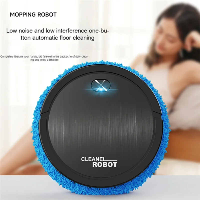 Robot de Fregado Inteligente para el Hogar, Limpieza Seca y Húmeda, Recargable