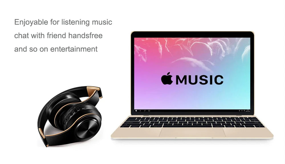 Auriculares Bluetooth 5.3 Inalámbricos con Micrófono y Radio FM