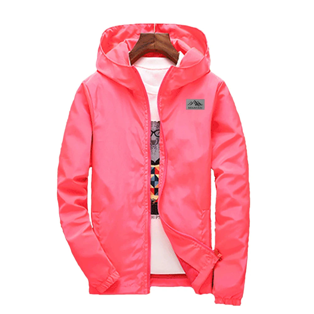 Chaqueta Cortavientos Deportiva con Cremallera para Hombre