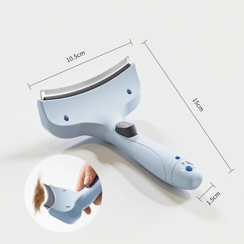 Peine Profesional Curvo para Mascotas, Cepillo Universal para Eliminar el Pelo Suelto de Perros y Gatos, Herramienta para Remover el Subpelo, Fácil de Usar