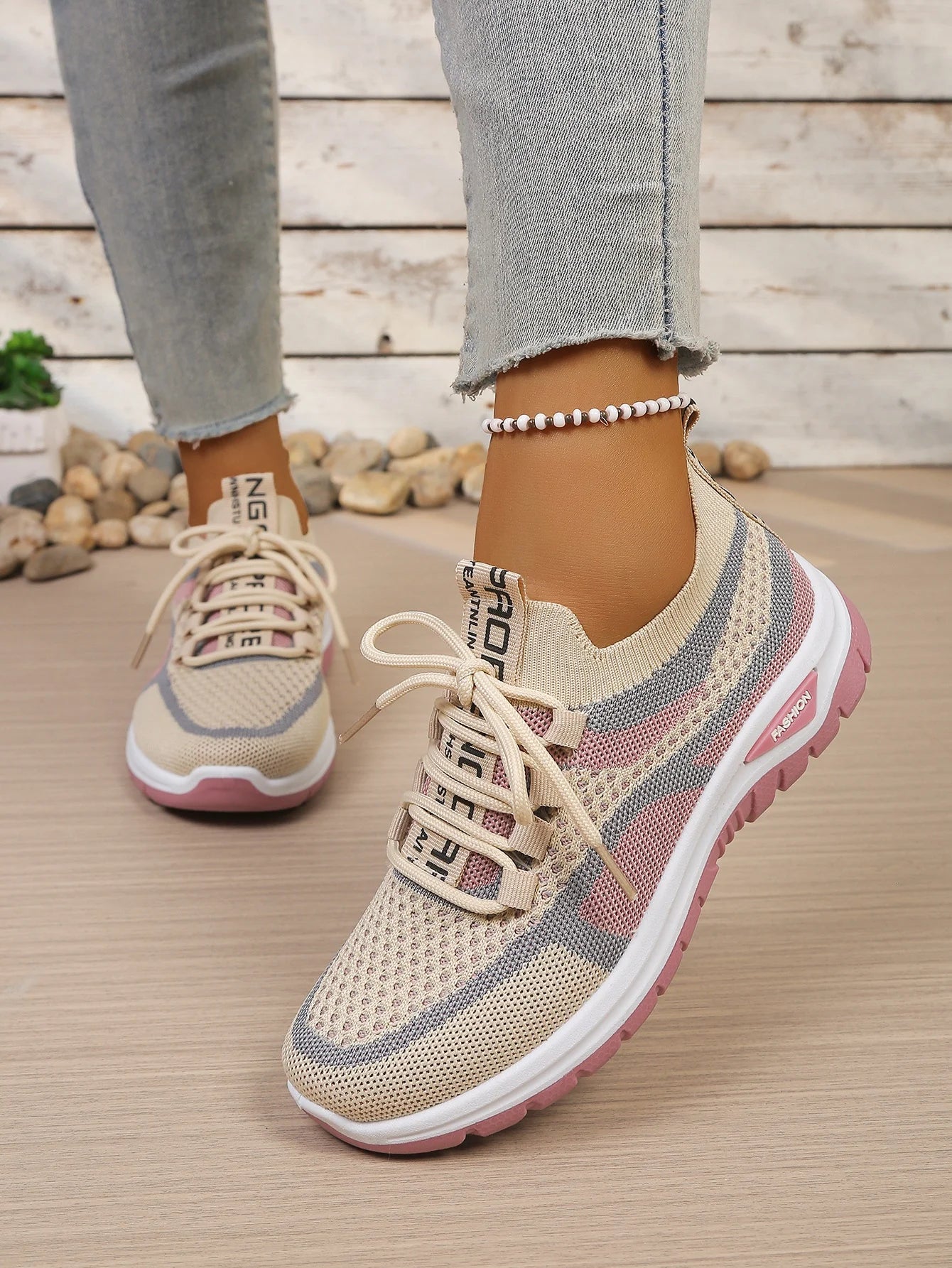 Zapatillas Informales de Lona para Mujer con Cordones
