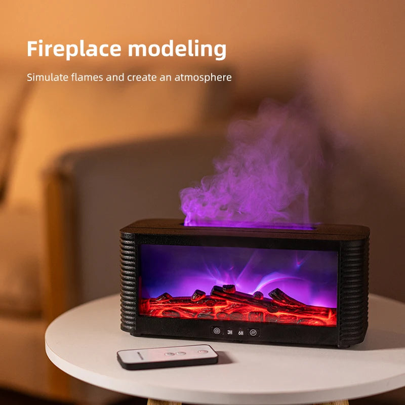 Humidificador Chimenea Llama 250ml Temporizador