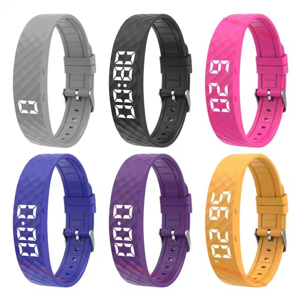 Reloj Despertador Vibratorio para Personas con Sueño Profundo, Despertador Silencioso, Pulsera Inteligente para Hombres y Mujeres, Ajustable, con Vibración, Modelo HW12