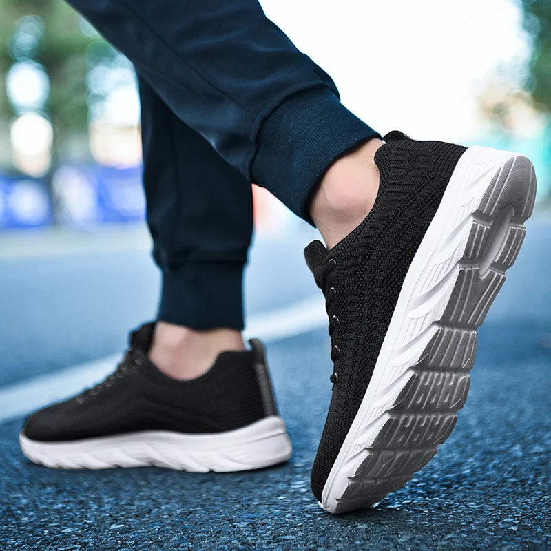 YRZL Zapatillas para correr para hombre, zapatillas deportivas ligeras a la moda, zapatillas transpirables para caminar, zapatillas deportivas cómodas para hombre