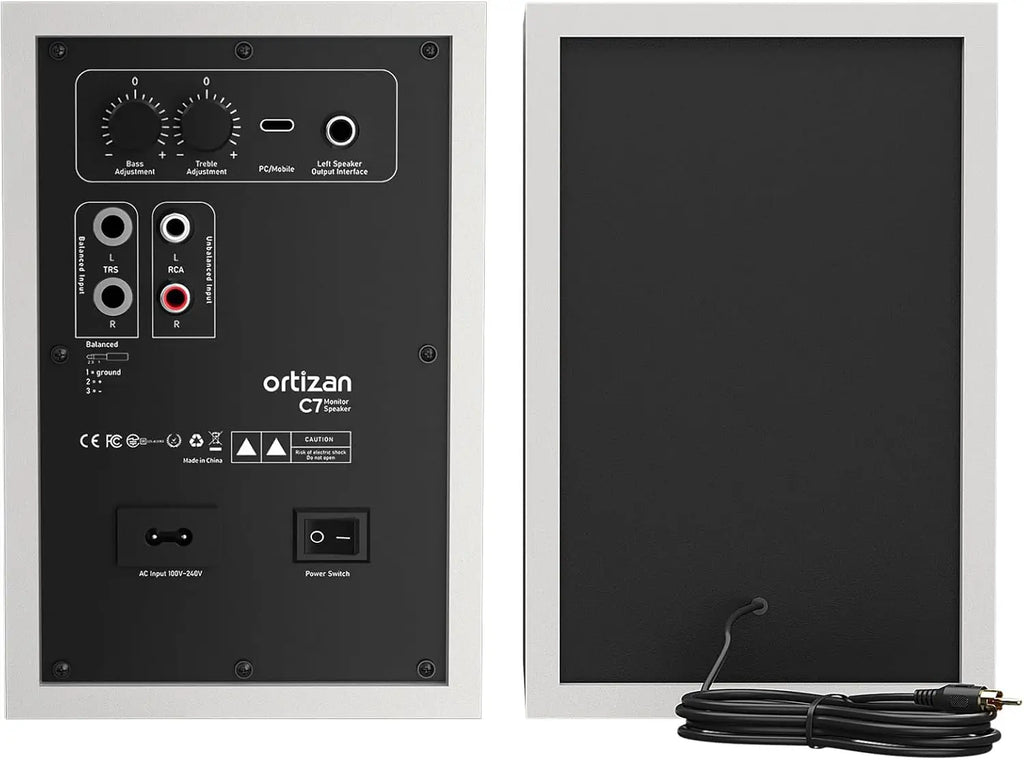 Altavoces Activos para Estantería Ortizan, Monitores de Estudio, Bluetooth 5.3 Inalámbrico, para Computadora, TV, PC, DAC USB, Sistema de Subwoofer HiFi para el Hogar