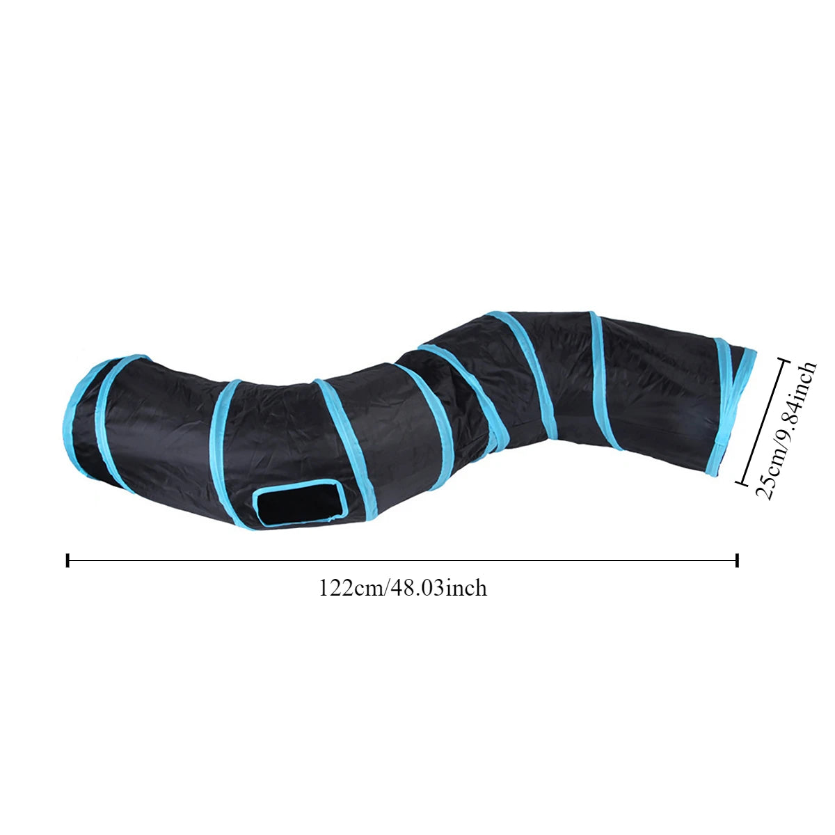Túnel Plegable para Gatos y Mascotas - Juguete Interactivo