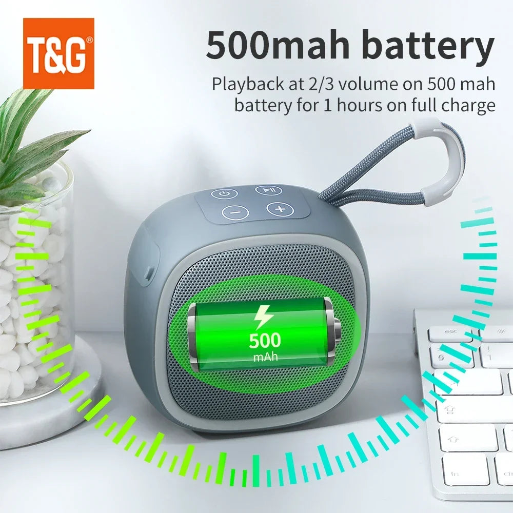 TG659 Mini Altavoz Bluetooth TWS HiFi Radio TF