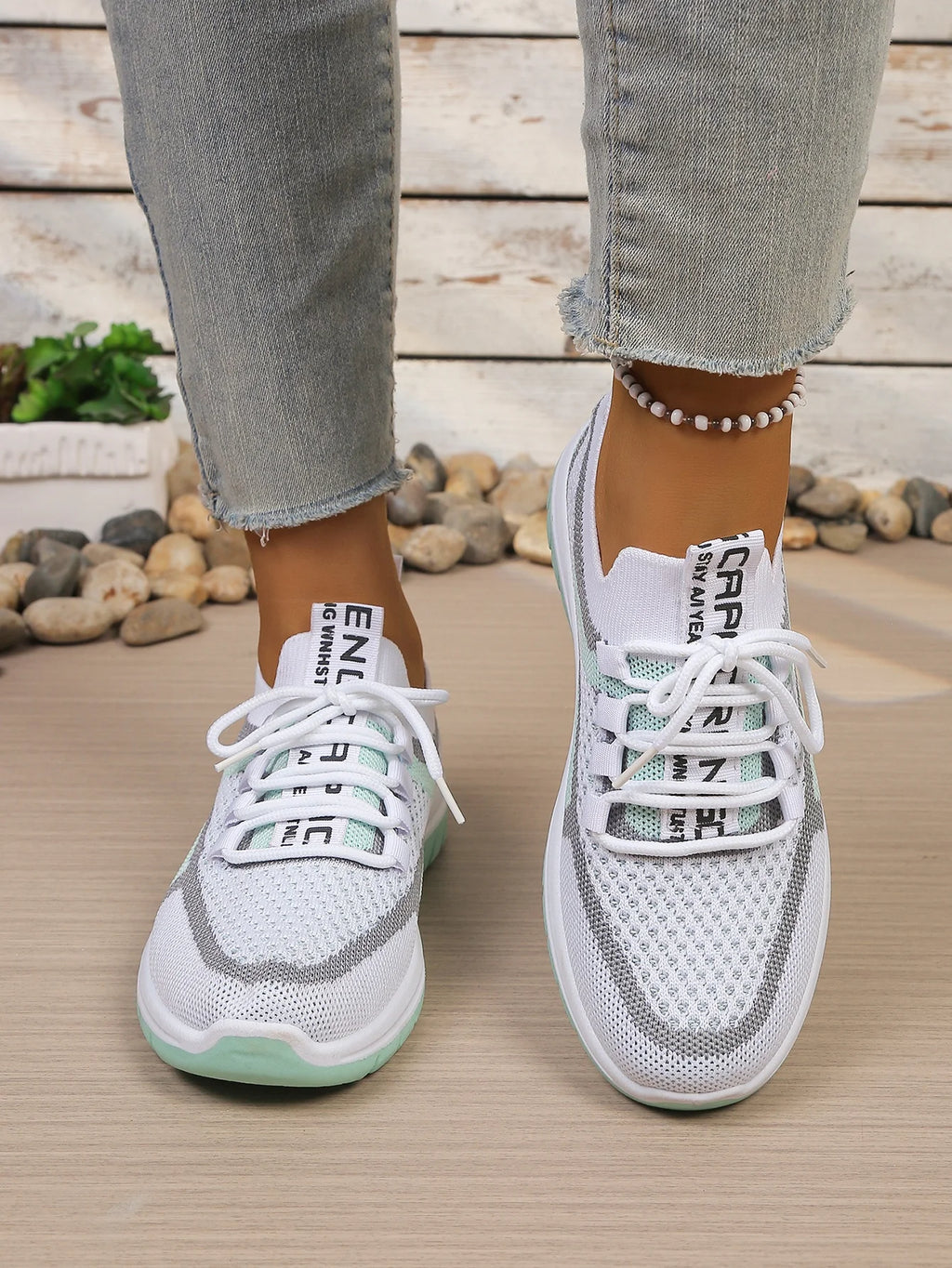 Zapatillas Informales de Lona para Mujer con Cordones