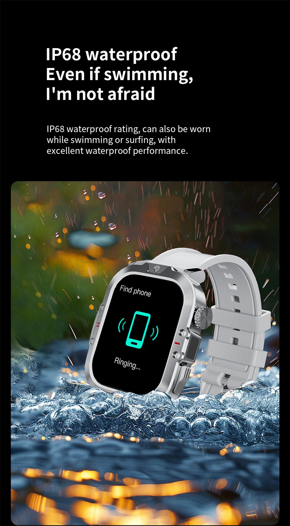 Reloj Inteligente LIGE Bluetooth Deportivo Resistente Agua