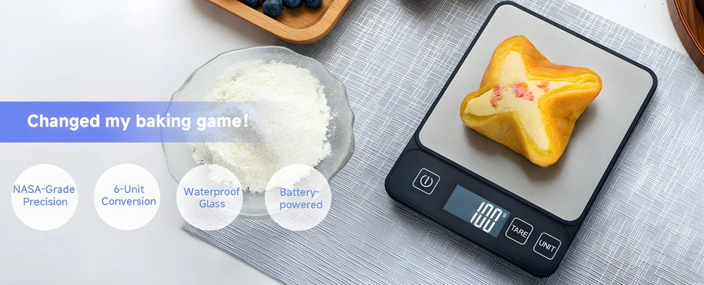 Báscula de cocina de 10kg, báscula de mesa electrónica con pantalla Digital LCD, báscula de peso en gramos para hornear, báscula de alimentos para dieta saludable Personal