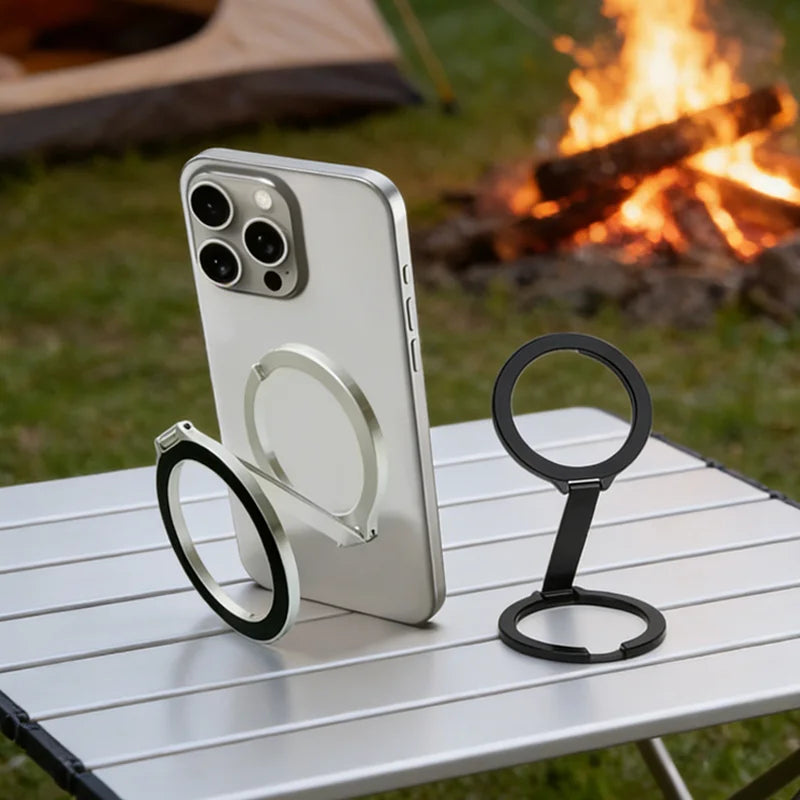 Soporte Magnético Universal Plegable de Doble Cara para Teléfono, Compatible con Magsafe, para Gimnasio, Caminadora, Coche, Soporte Plegable para Smartphone