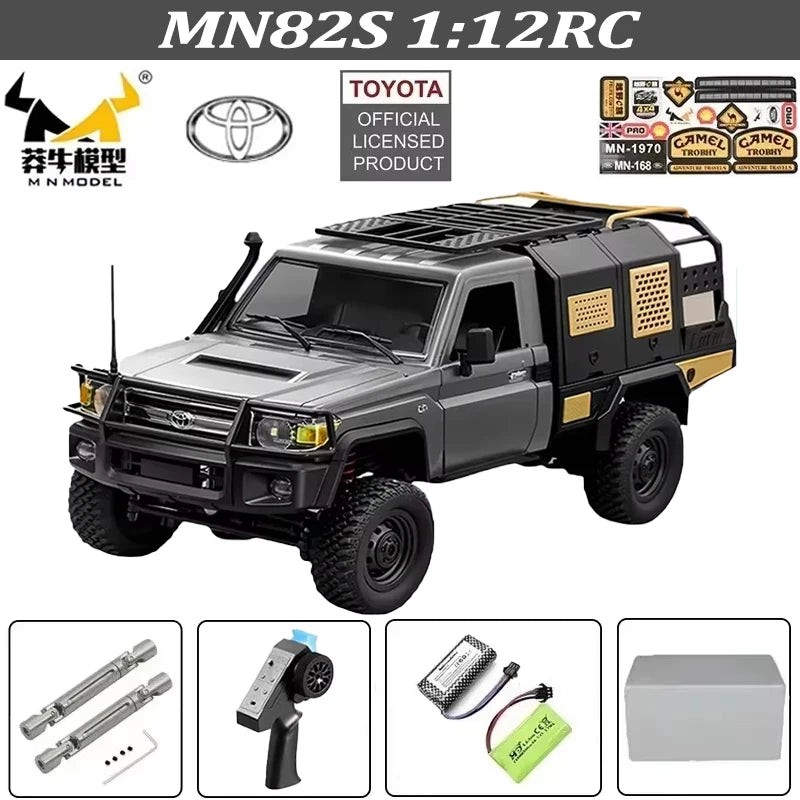 MN82 MN82S Toyota Rc 4x4 Rc CAR 2,4g 1/12 escala completa todoterreno Control remoto coche trepador de control remoto coche de juguete para regalo