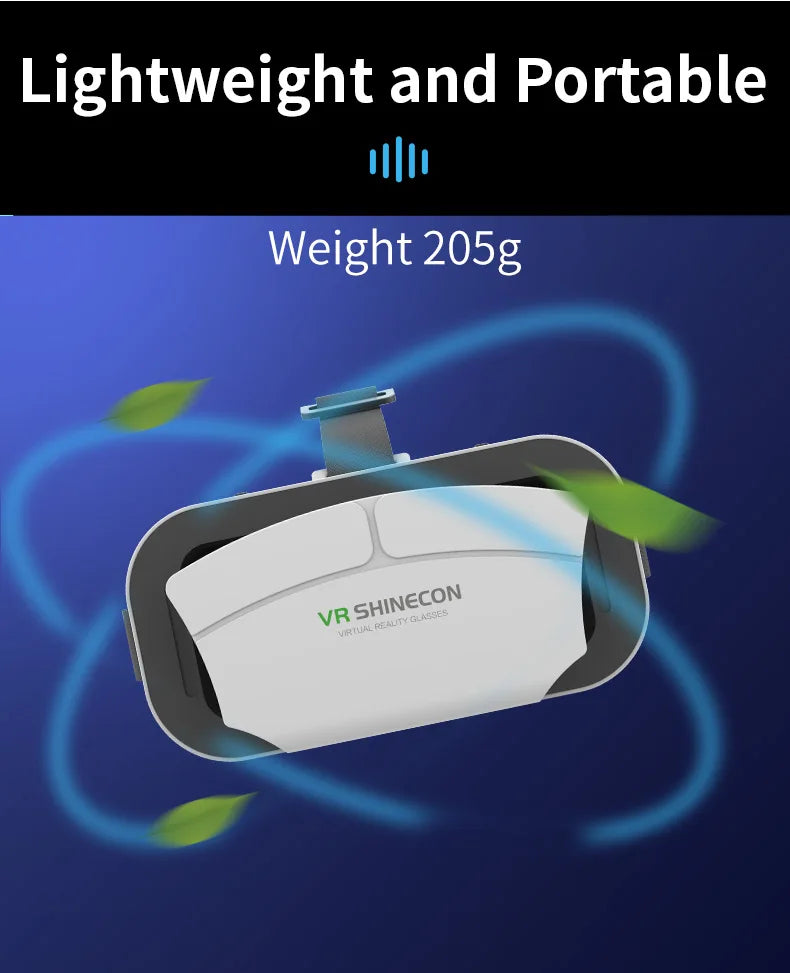 Viar 3D gafas de realidad Virtual VR auriculares casco dispositivos lentes gafas inteligentes para teléfono inteligente Realidade juego móvil Hedset