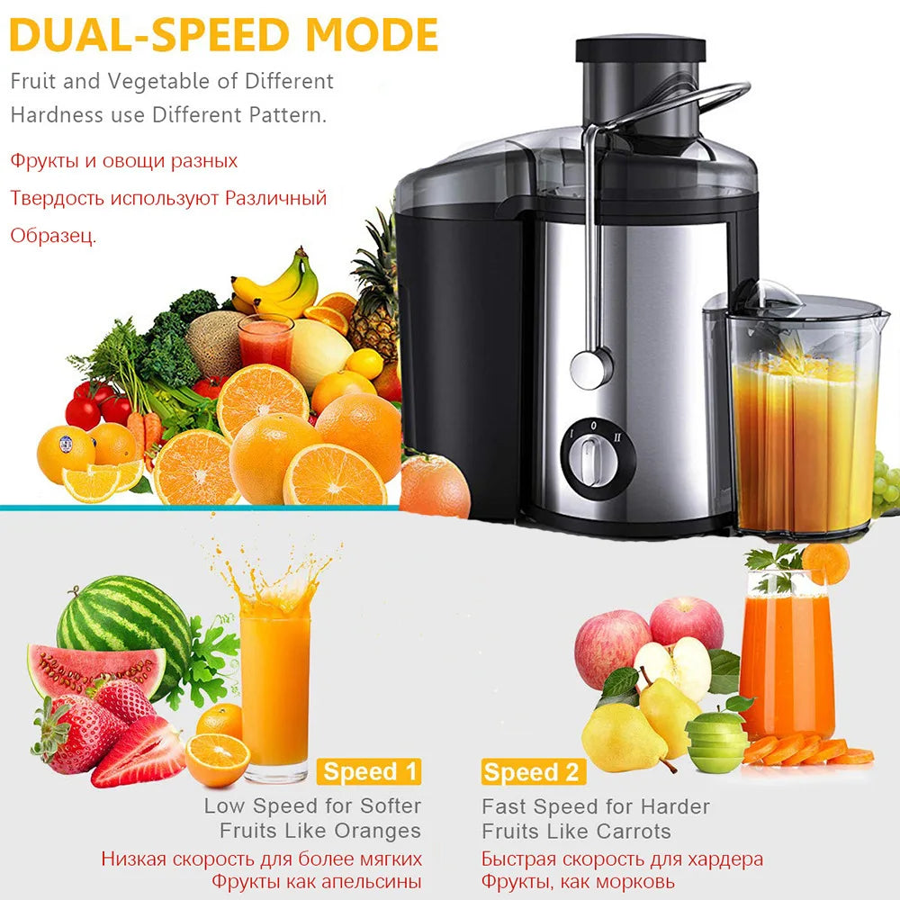 Licuadora Exprimidora Eléctrica Multifunción 1.5L 800W