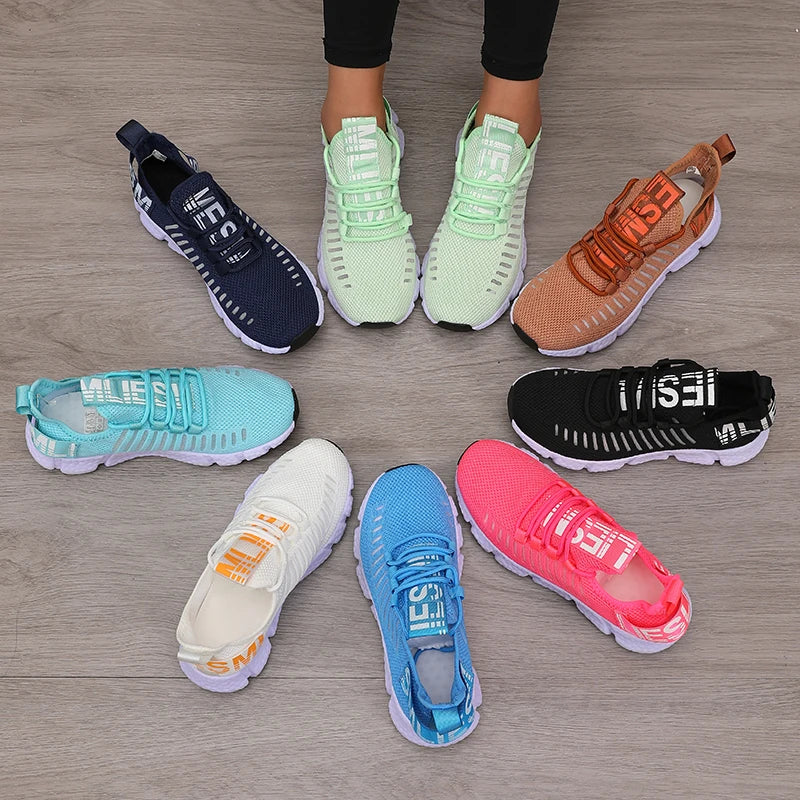 Zapatillas deportivas de plataforma para mujer — transpirables y cómodas