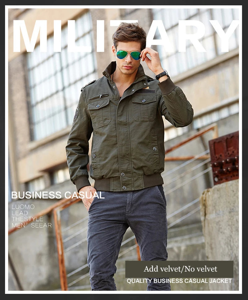 Chaqueta Táctica para Hombre con Múltiples Bolsillos