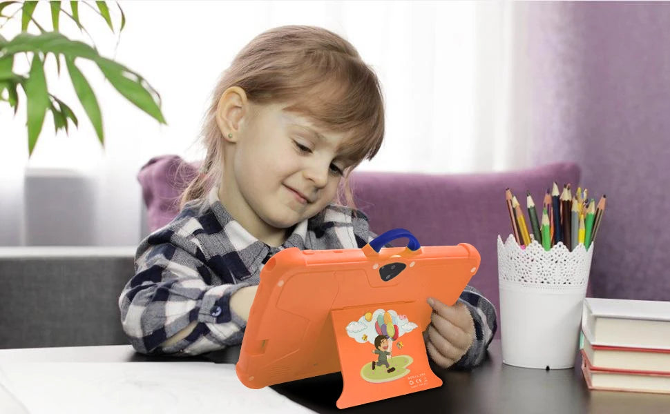 Nueva Tablet PC de 7 Pulgadas con WiFi 5G para Niños, el Mejor Regalo, Tablet Educativa con Juegos para Niños, Android, Quad Core, 4GB RAM, 64GB ROM