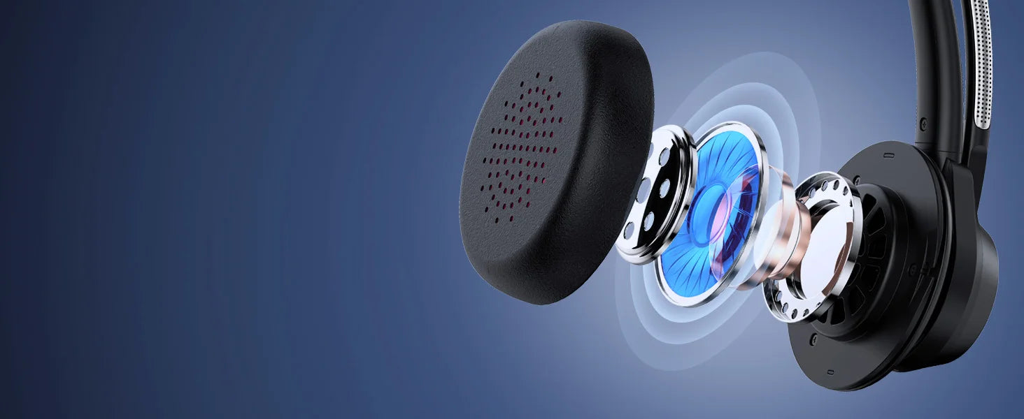 Auriculares Bluetooth 5.4 con Micrófono ENC y Conexión Multipunto