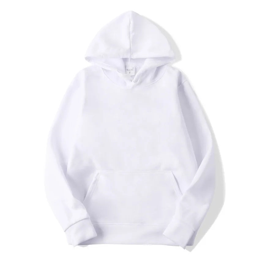 Sudadera con Capucha Casual para Hombre y Mujer, Color Sólido