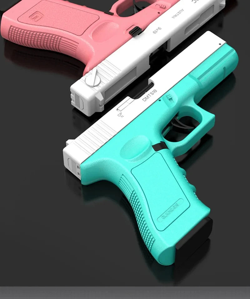 Pistola de juguete, pistola de mano, carcasa de bala suave, expulsión de dardos de espuma, tiro para adultos, niños y niñas, juegos de tiro al aire libre