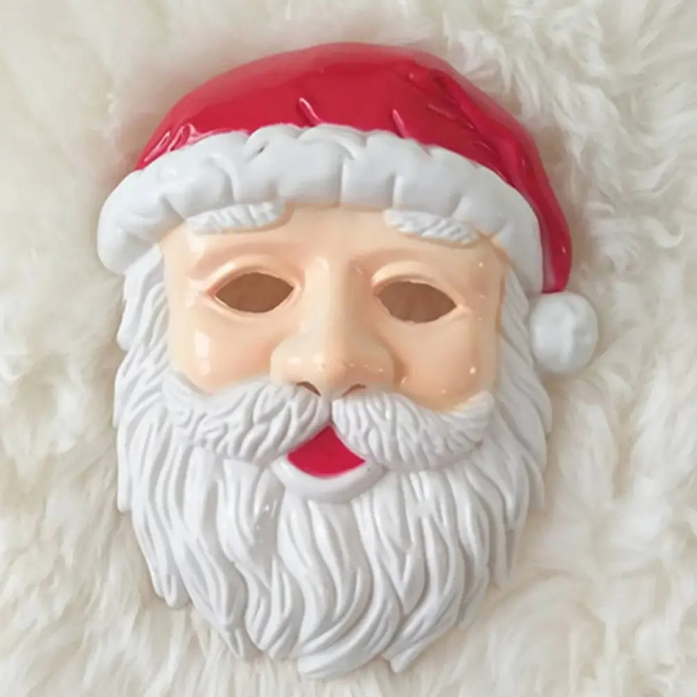 Máscara Luminosa de Santa Claus, Material Premium, Cómoda, para Fiestas Navideñas, Fotos y Actividades Festivas (1 Pieza)