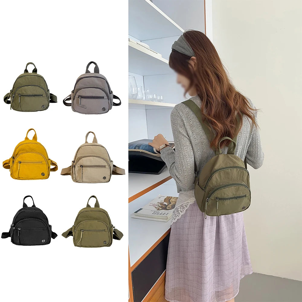 Mini Mochila Japonesa para Viajes de Mujer, Ligera, Pequeña, Mochila Ligera para Compras al Aire Libre, Bolso Pequeño