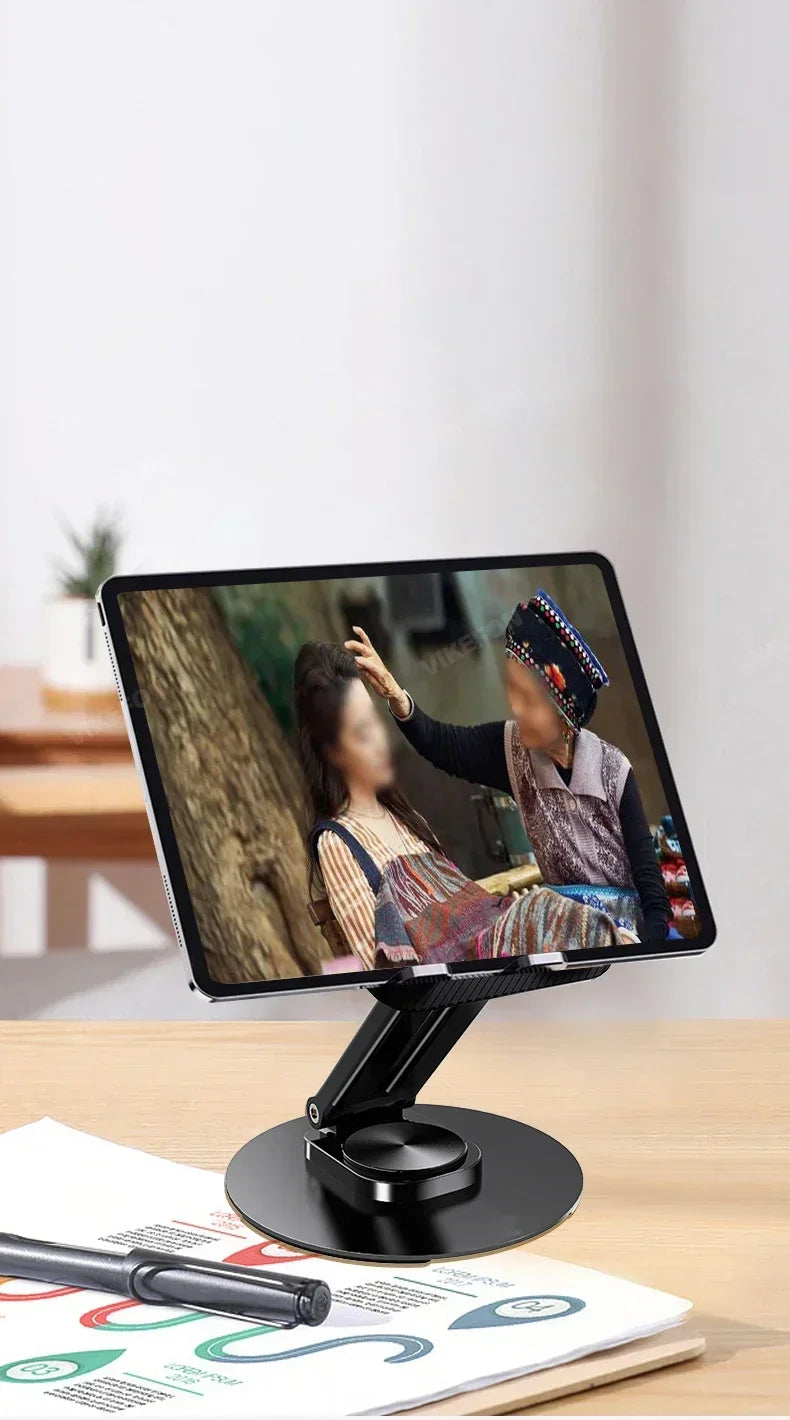 360 °   Soporte Giratorio para Teléfono, Tablet y Laptop, Antideslizante, para Escritorio, Oficina y Caminadora, Compatible con iPhone 17, 16, Samsung S26, S25
