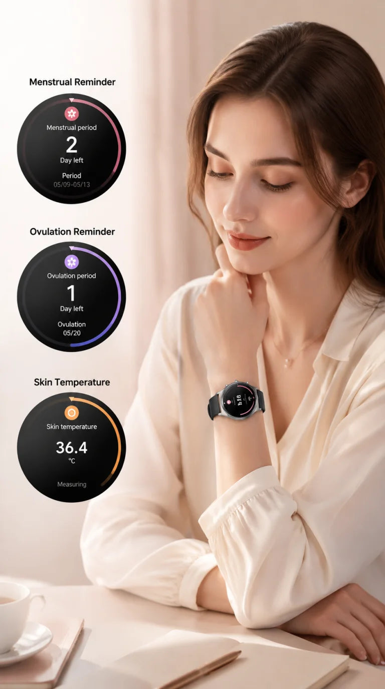 GEJIAN Reloj Inteligente ECG HRV IP67