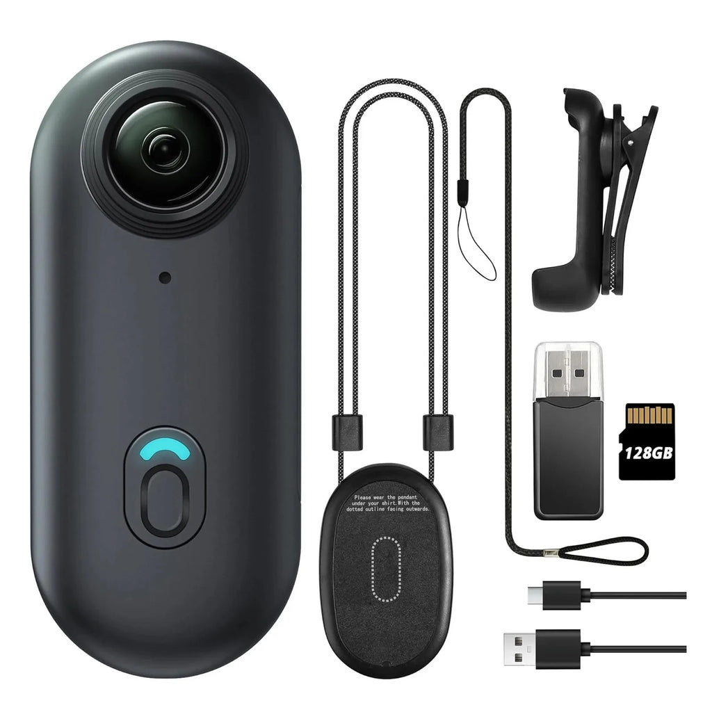Mini cámara corporal Full HD 4K para casco y bicicleta con WiFi
