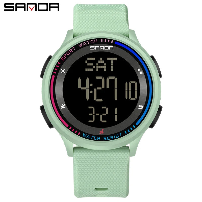 Reloj Digital SANDA 6158 para Niños y Adolescentes, Deportivo Impermeable
