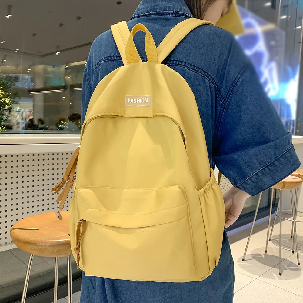Mochilas simples para estudiantes universitarios, estudiantes de secundaria, estudiantes de secundaria, mochilas casuales, mochilas