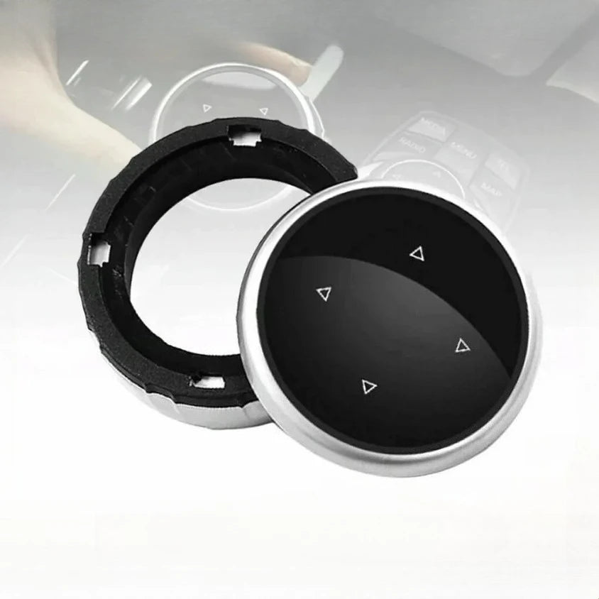 Cubiertas para Botones de Control Multimedia con Perilla Grande para BMW Serie 1 2 3 4 5 6 7 X1 X5 X6 F20 F30 F10 F07 E60 E90 E70 IDrive