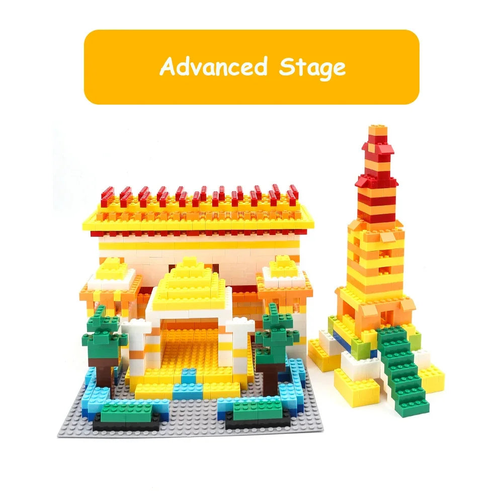 120/240 Uds. Juego de bloques de construcción a granel ciudad ladrillos clásicos montaje colorido DIY juguete creativo juguete educativo interactivo para niños