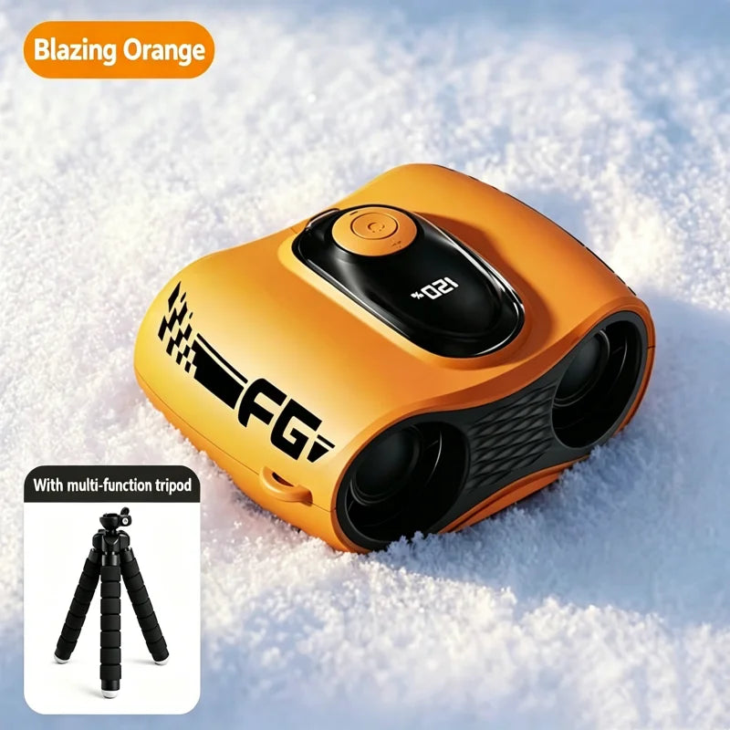 Ventilador Portátil de Cintura, Ventilador de Cuello y Cintura con Doble Flujo de Aire y Pantalla LED de Batería, Mini Ventilador de Mano para Exteriores/Construcción/Escritorio