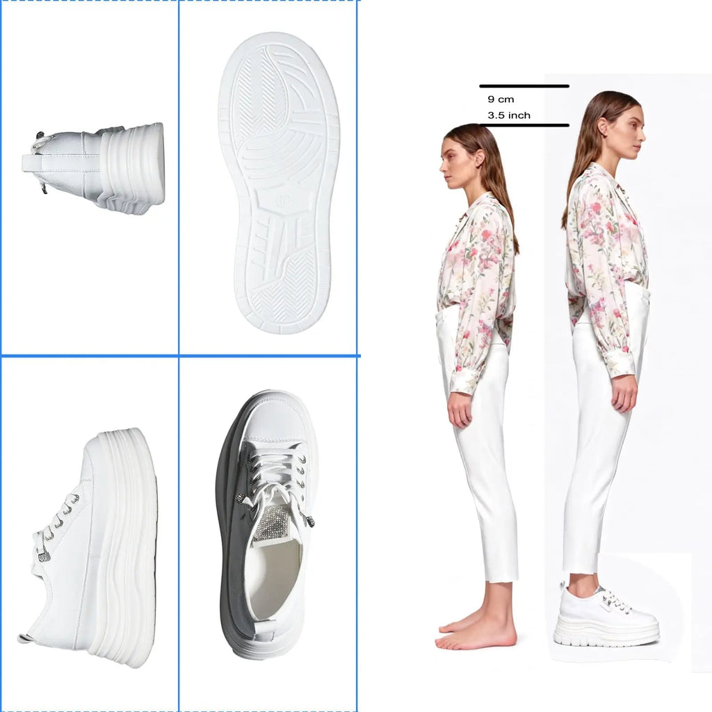 Zapatos de Plataforma Oculta para Mujer con Tacón de 9 cm