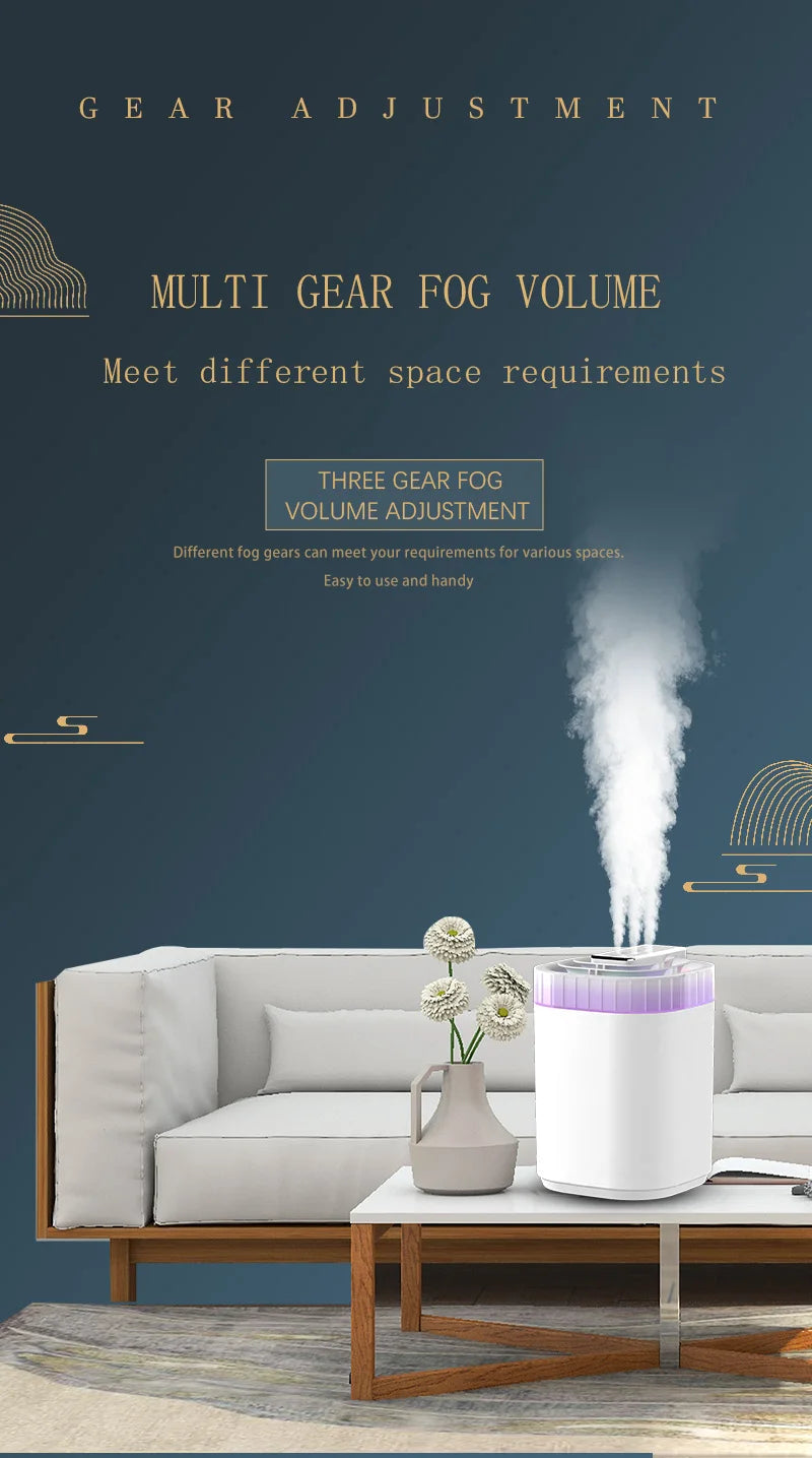 Humidificador Ultrasónico de 3L con Luz Nocturna