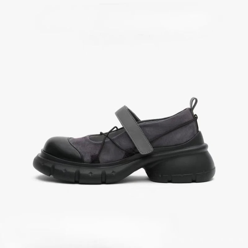 Mocasines Mary Jane con Plataforma para Mujer, Zapatos Casuales con Tacón Grueso y Correa Cruzada, Estilo Dulce y Moderno para Primavera, Citas Diarias y Fiestas