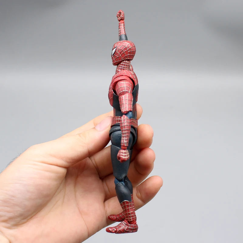 Figura de Acción de Spiderman de 14 cm de Hot Toys - Versión Peter Tobey Maguire Anime Shf, Modelo Articulado, Muñeco Coleccionable, Regalo
