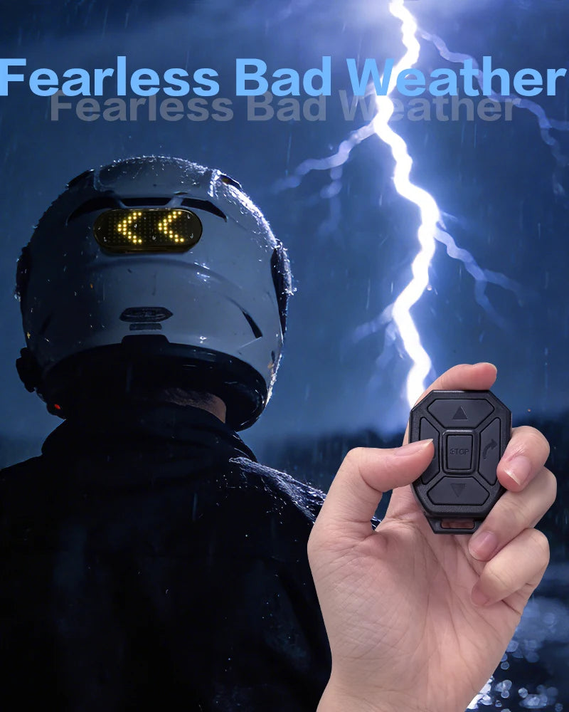 Luz de Advertencia para Casco de Motocicleta, Pantalla LED Programable para Casco, Luz Trasera para Bicicleta, Pantalla LED para Conducción Nocturna