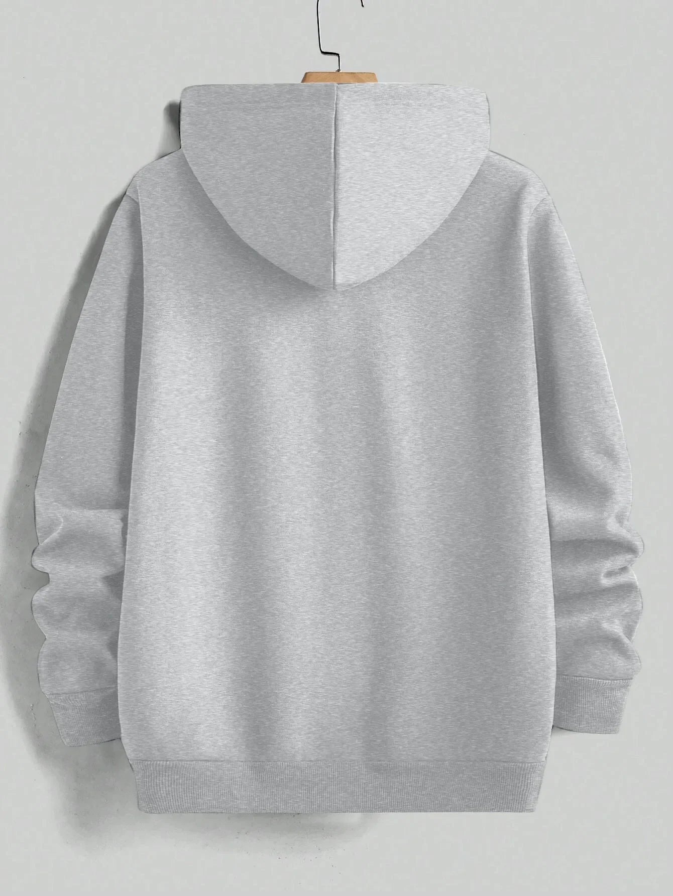 Sudadera con capucha retro premium para hombre, con estampado de letras inspirado en Boston, corte regular, cuello con capucha, estampado gráfico de color liso.