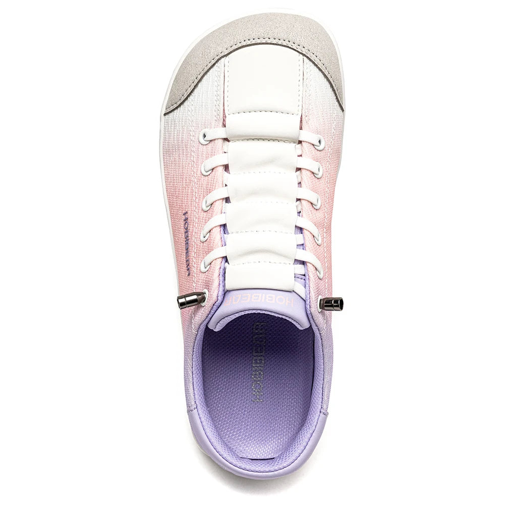 HOBIBEAR Zapatos de malla con punta ancha para hombre, zapatillas sin cordones, transpirables, ligeras, para caminar, con efecto tie-dye, unisex