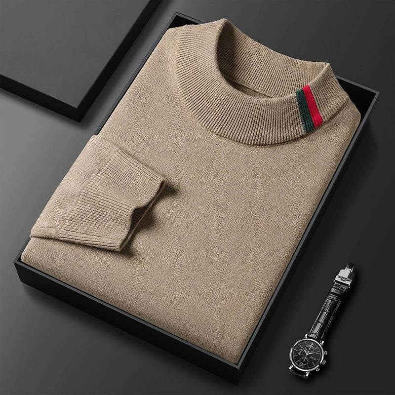 Suéter Jacquard de Cuello Redondo para Hombre