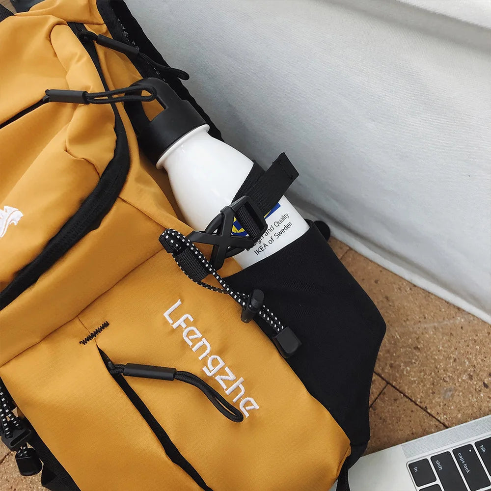 Mini Mochila para Exteriores con Diseño de Montaña, Ligera, con Correa Ajustable, para Senderismo, Viajes, Campamento, Excursiones Diarias al Aire Libre