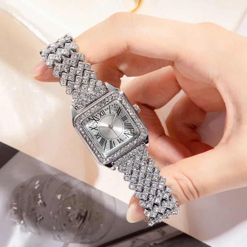 YIKAZE Reloj de Lujo con Diamantes para Mujer