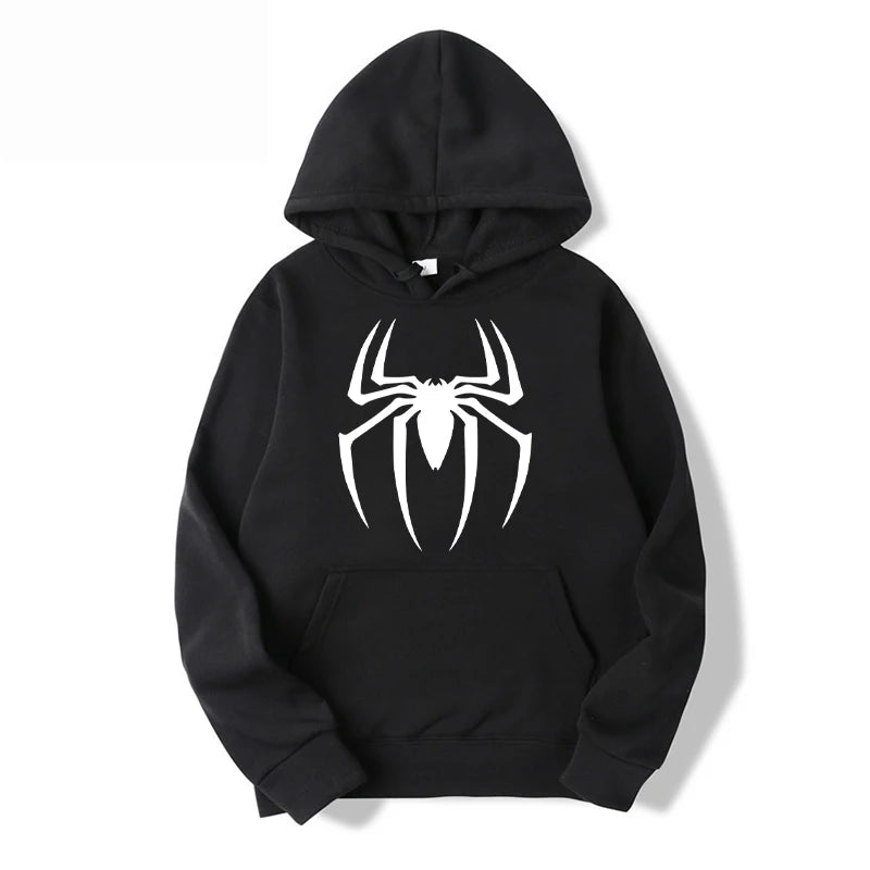 Hoodie Estampado Araña para Hombre | Buzo con Capucha Urbano